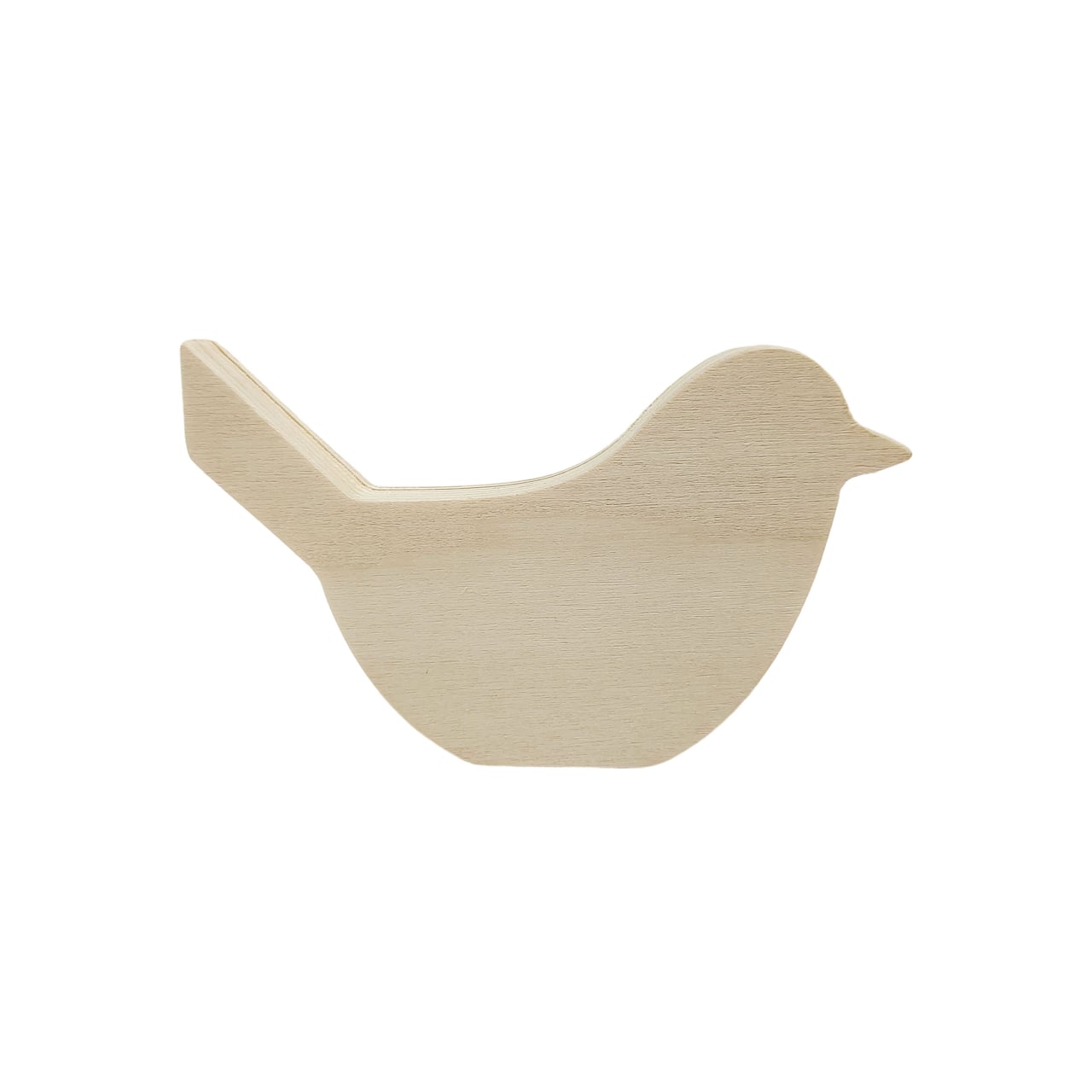 18 Pack: 4.5" Chunky Bird Plywood Shape by Make Market®